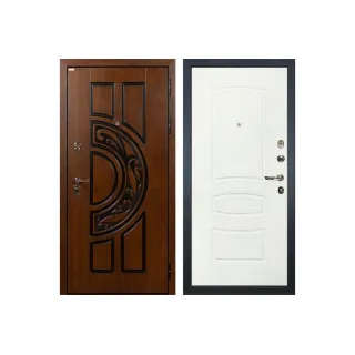 Входная металлическая дверь Лекс Спартак Cisa Белая шагрень (панель №68)