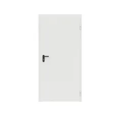 Дверь противопожарная металлическая ДПР-Олимп-01/30К сплошная, угловая коробка (950х2075), без порога, правая, RAL9016