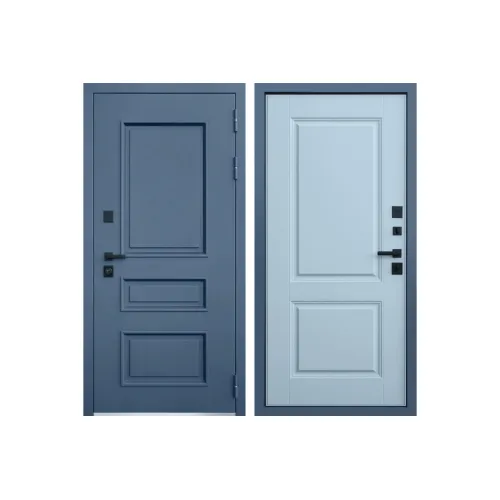 Входная уличная дверь с терморазрывом АСД Эльбрус 3К лайт софт грей